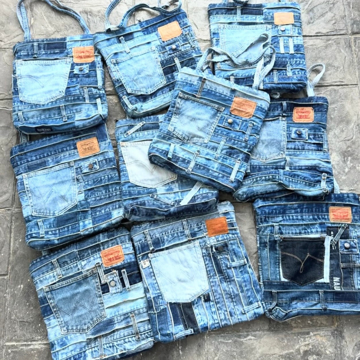 SAC TOTE BAG JEAN UPCYCLÉ LEVIS (X20)