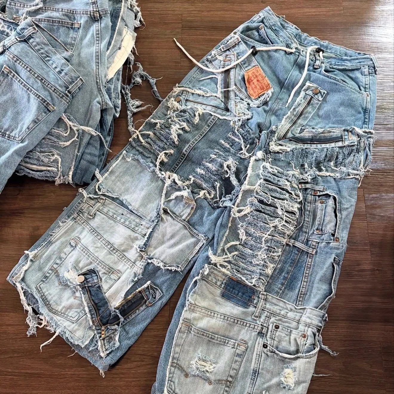 BAGGY UPCYCLÉ BLEU (X20)