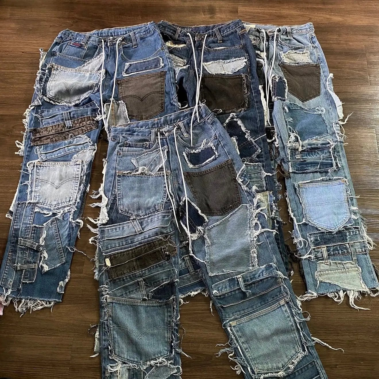 JEAN COUPE DROITE UPCYCLÉ (X20)