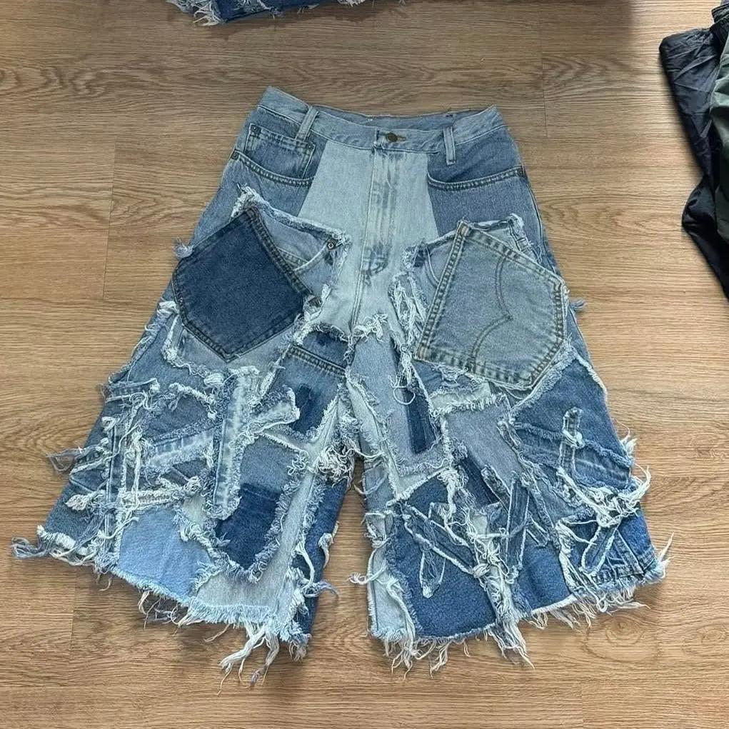 SHORT JORT JEAN UPCYCLÉ BLEU (X20)