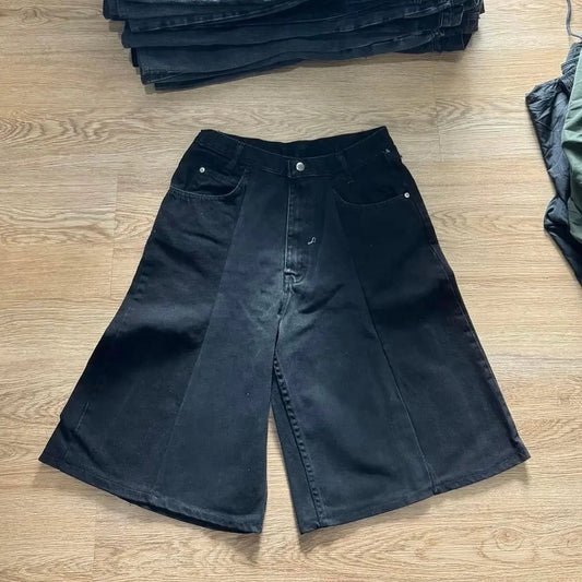 SHORT JORT JEAN UPCYCLÉ NOIR (X20)