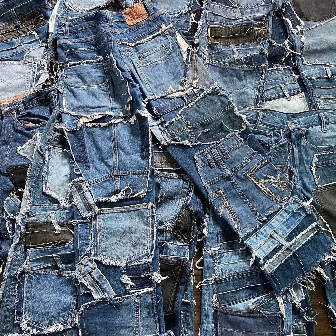 JEAN COUPE DROITE UPCYCLÉ (X20)