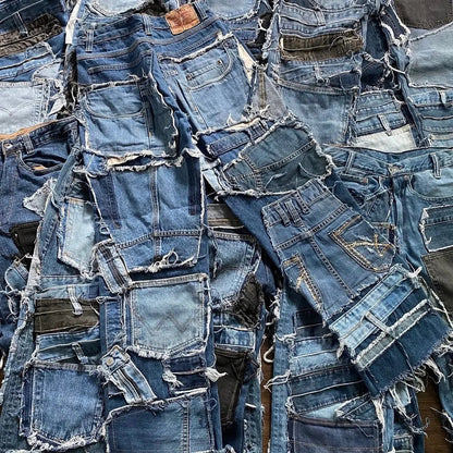 JEAN COUPE DROITE UPCYCLÉ (X20)