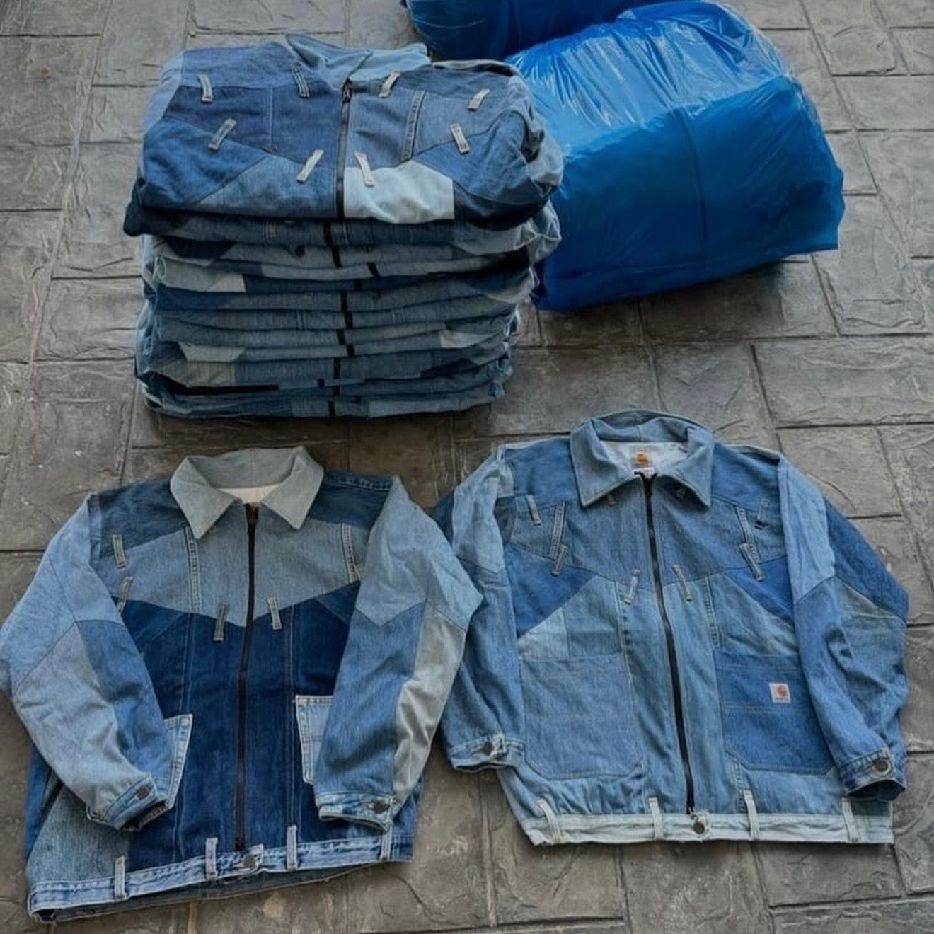 VESTE EN JEAN CARHARTT UPCYCLÉ (X20)