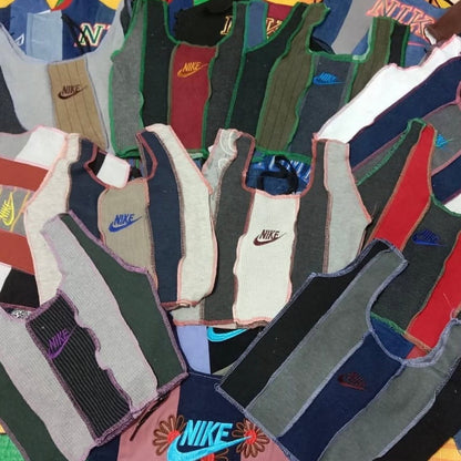 CROP TOP FEMME UPCYCLÉ NIKE (X20)