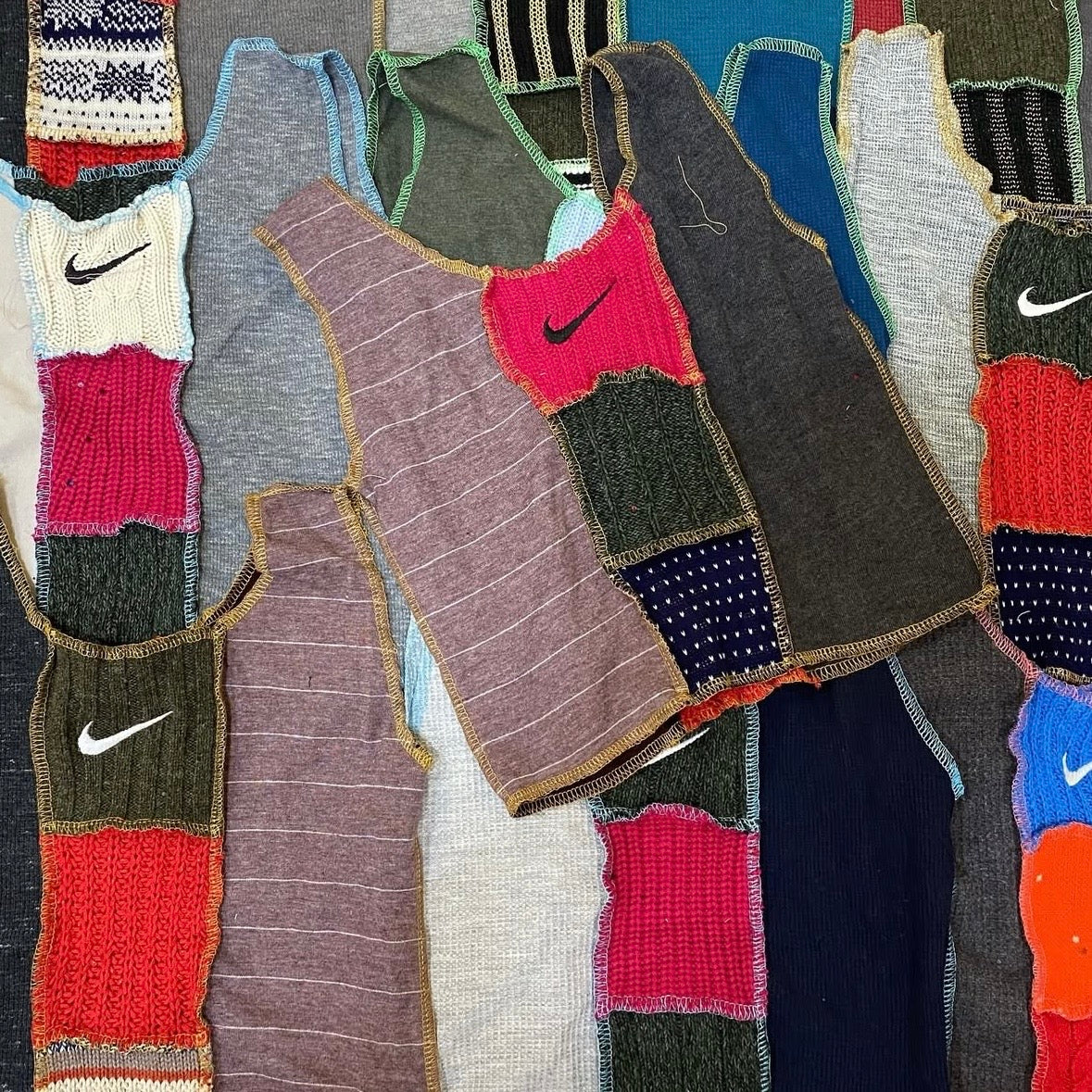 CROP TOP FEMME UPCYCLÉ NIKE (X20)