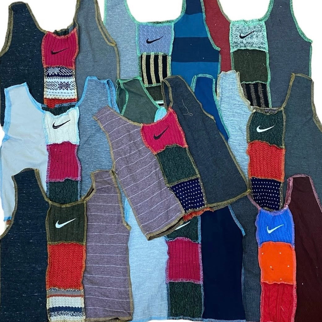 CROP TOP FEMME UPCYCLÉ NIKE (X20)