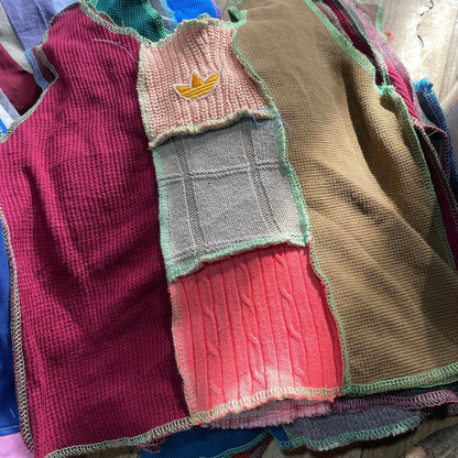 CROP TOP FEMME UPCYCLÉ ADIDAS (X20)