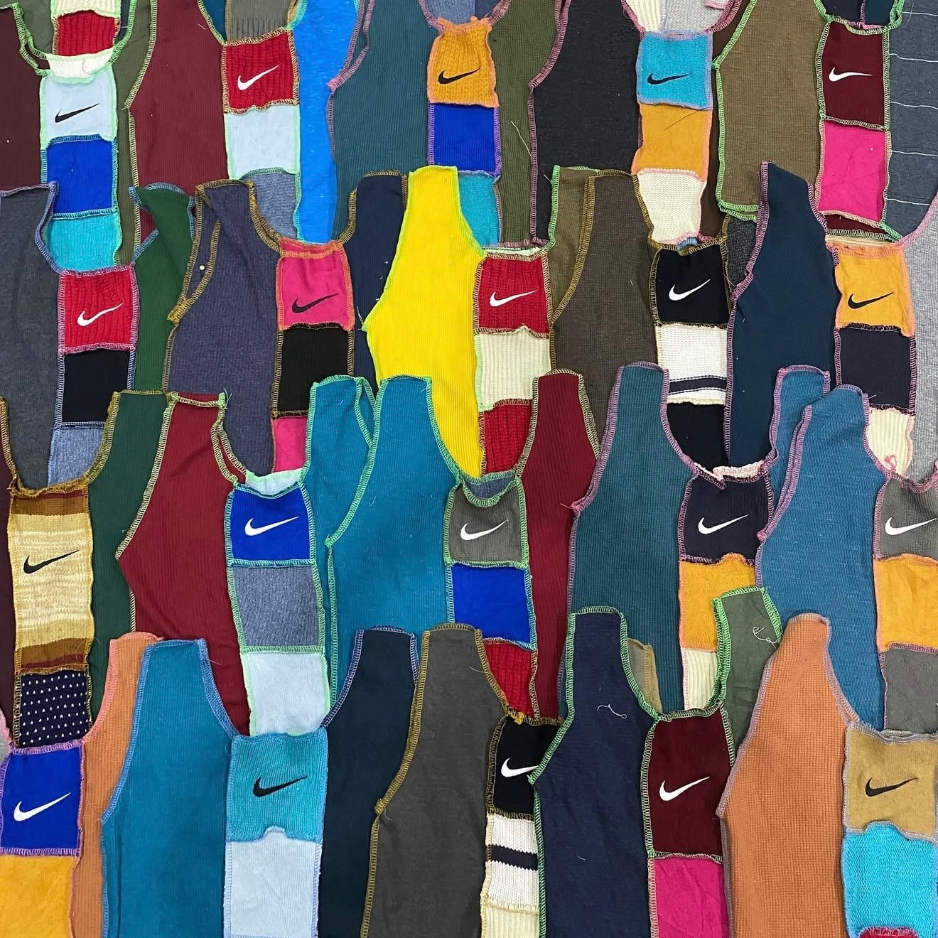 CROP TOP FEMME UPCYCLÉ NIKE (X20)