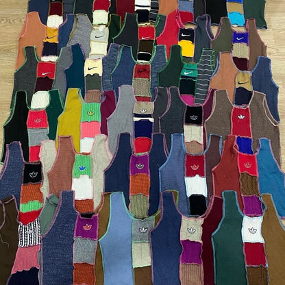 CROP TOP FEMME UPCYCLÉ ADIDAS (X20)