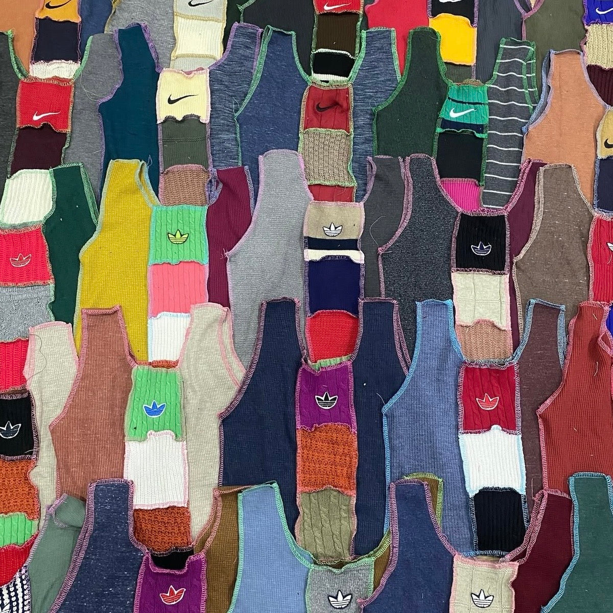 CROP TOP FEMME UPCYCLÉ ADIDAS (X20)