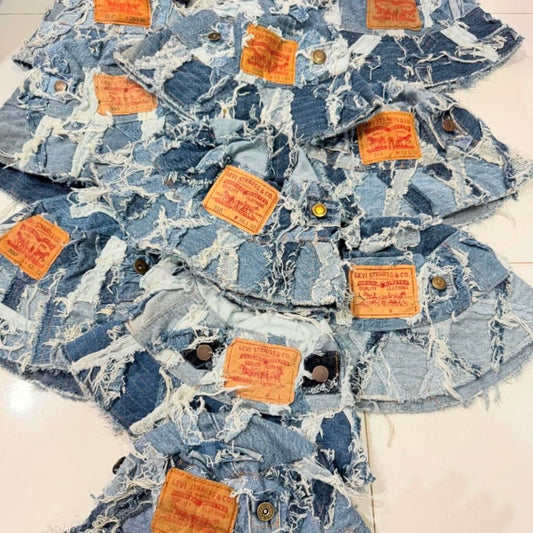 BOB PATCHWORK UPCYCLÉ LEVI'S BLEU (X20)