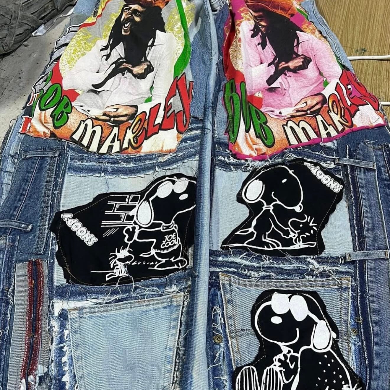 JEAN BAGGY IMPRIMÉ UPCYCLÉ (X20)