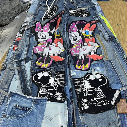 JEAN BAGGY IMPRIMÉ UPCYCLÉ (X20)