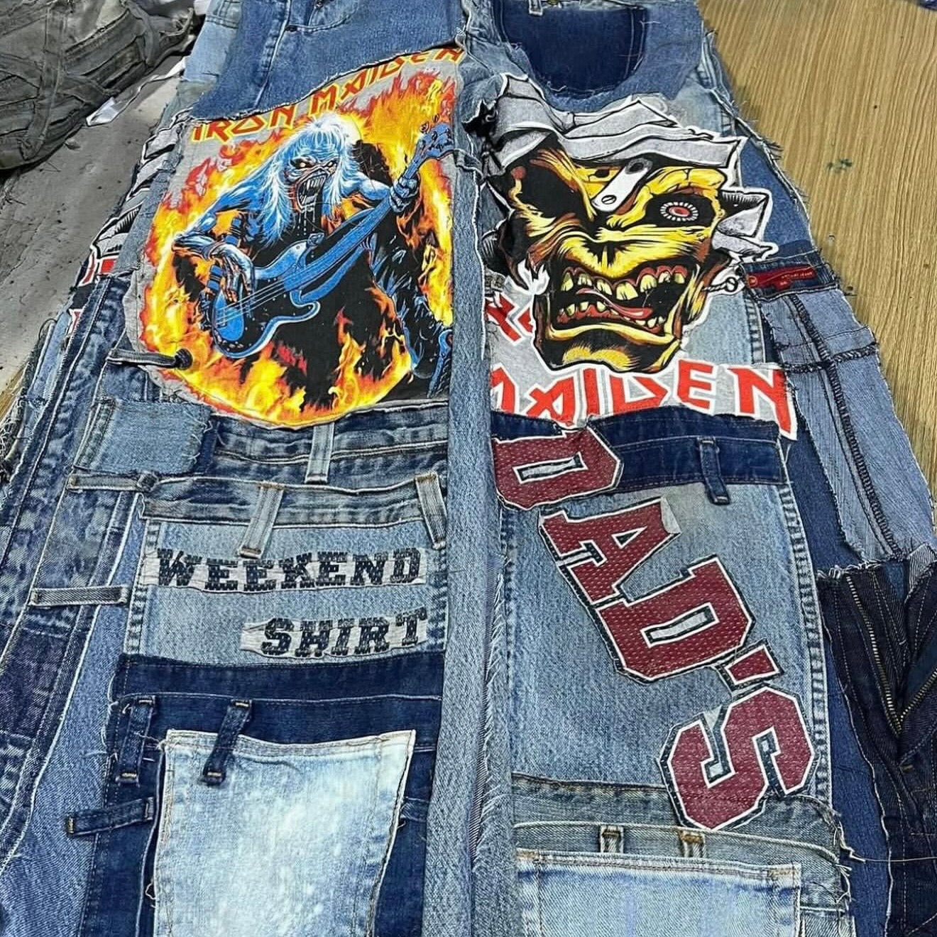 JEAN BAGGY IMPRIMÉ UPCYCLÉ (X20)