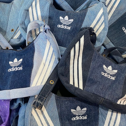SAC ADIDAS JEAN SANGLE REGLABLE UPCYCLÉ