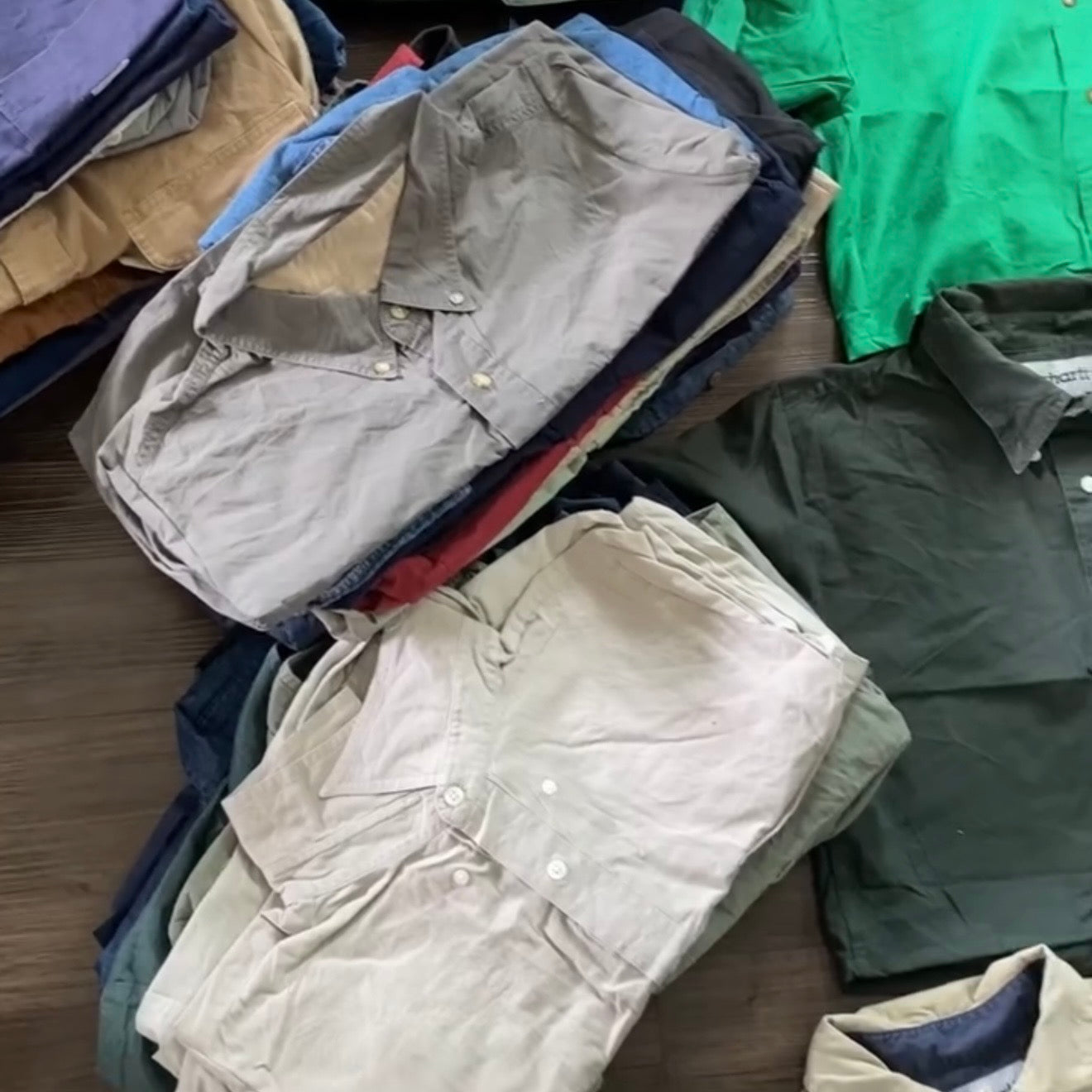 TOP CHEMISE CARHARTT CROP TOP UPCYCLÉ (X20)