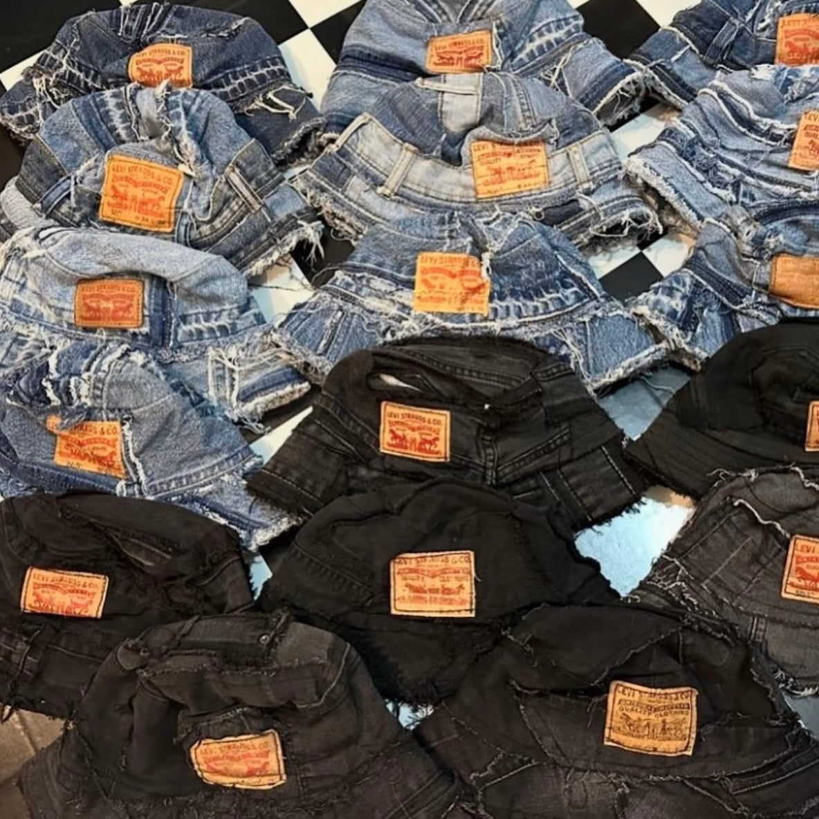 BOB JEAN LEVIS BLEU / NOIR UPCYCLÉ (X20)