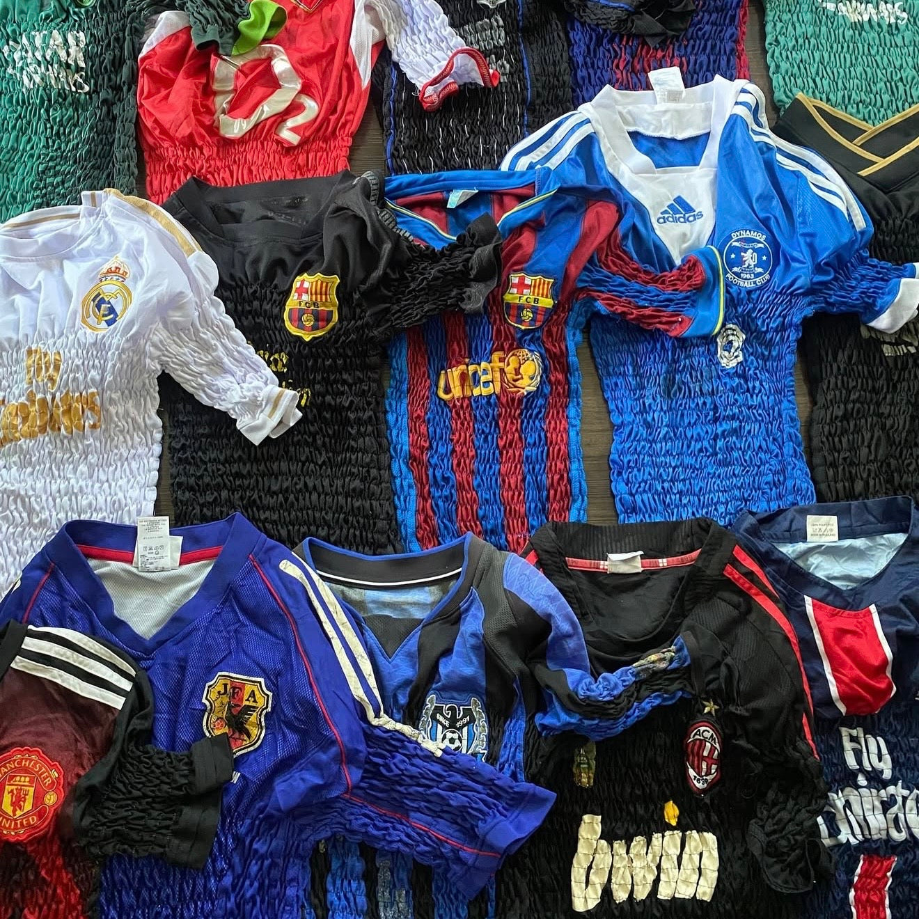 TOP MAILLOT FOOT FEMME UPCYCLÉ (X20)