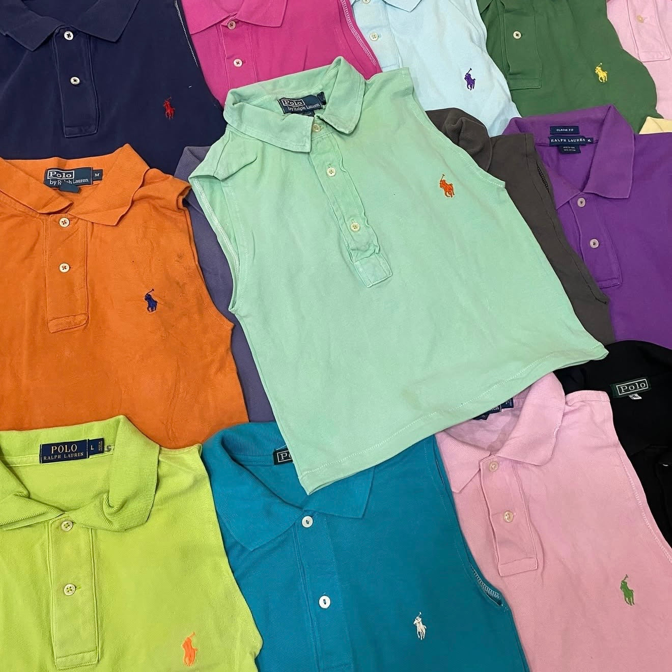 TOP POLO RALPH LAUREN MIX COLOR UPCYCLÉ (X20)