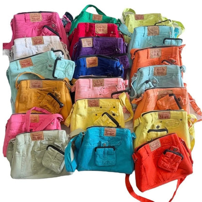 SACOCHE JEAN UPCYCLÉ LEVIS COLORÉ (X20)