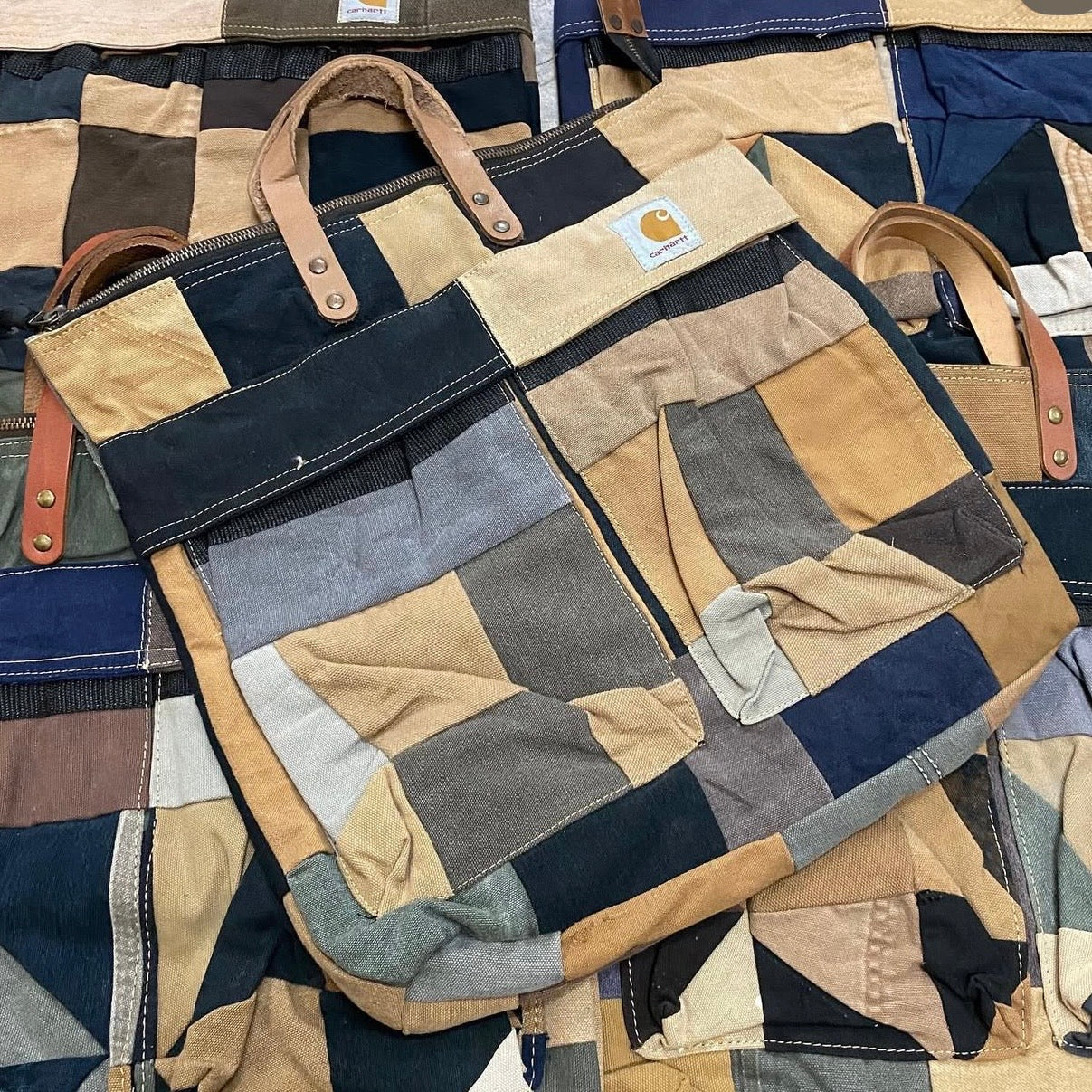 SAC TOTE BAG CARHARTT UPCYCLÉ (X20)