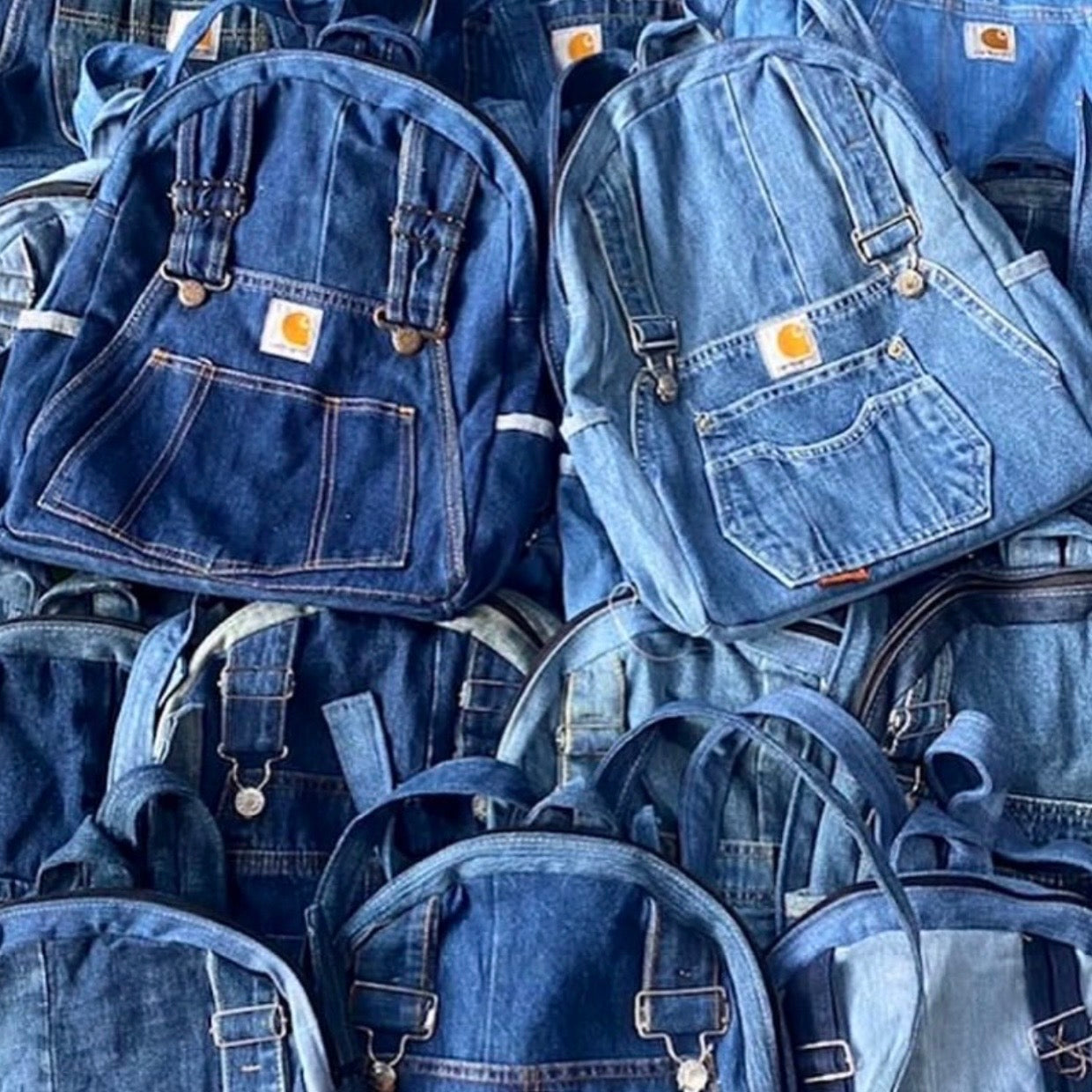 SAC À DOS JEAN CARHARTT UPCYCLÉ (X20)