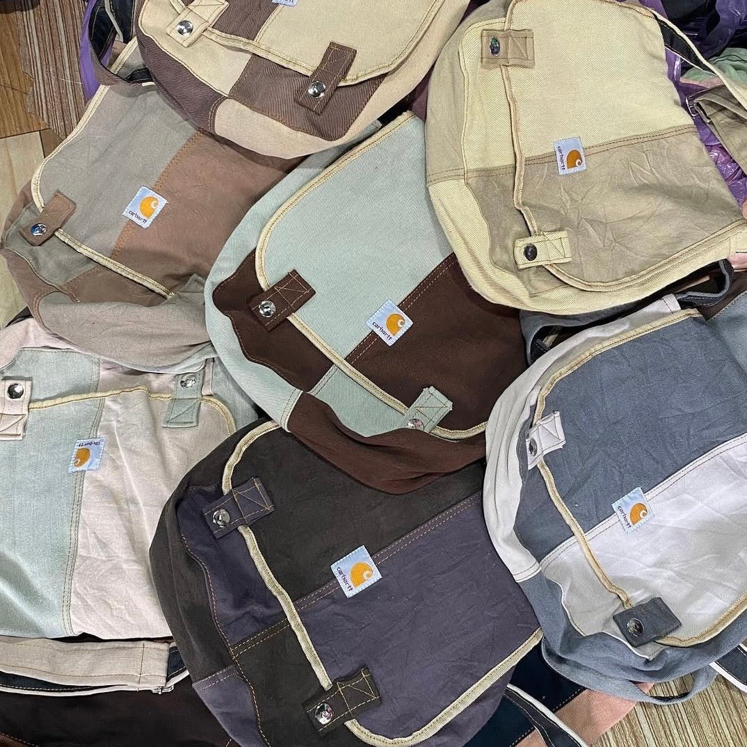 SACOCHE CARHARTT MESSENGER BICOLORE UPCYCLÉ (X20)