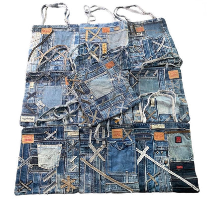 SAC TOTE BAG JEAN PATCHWORK UPCYCLÉ (X20)