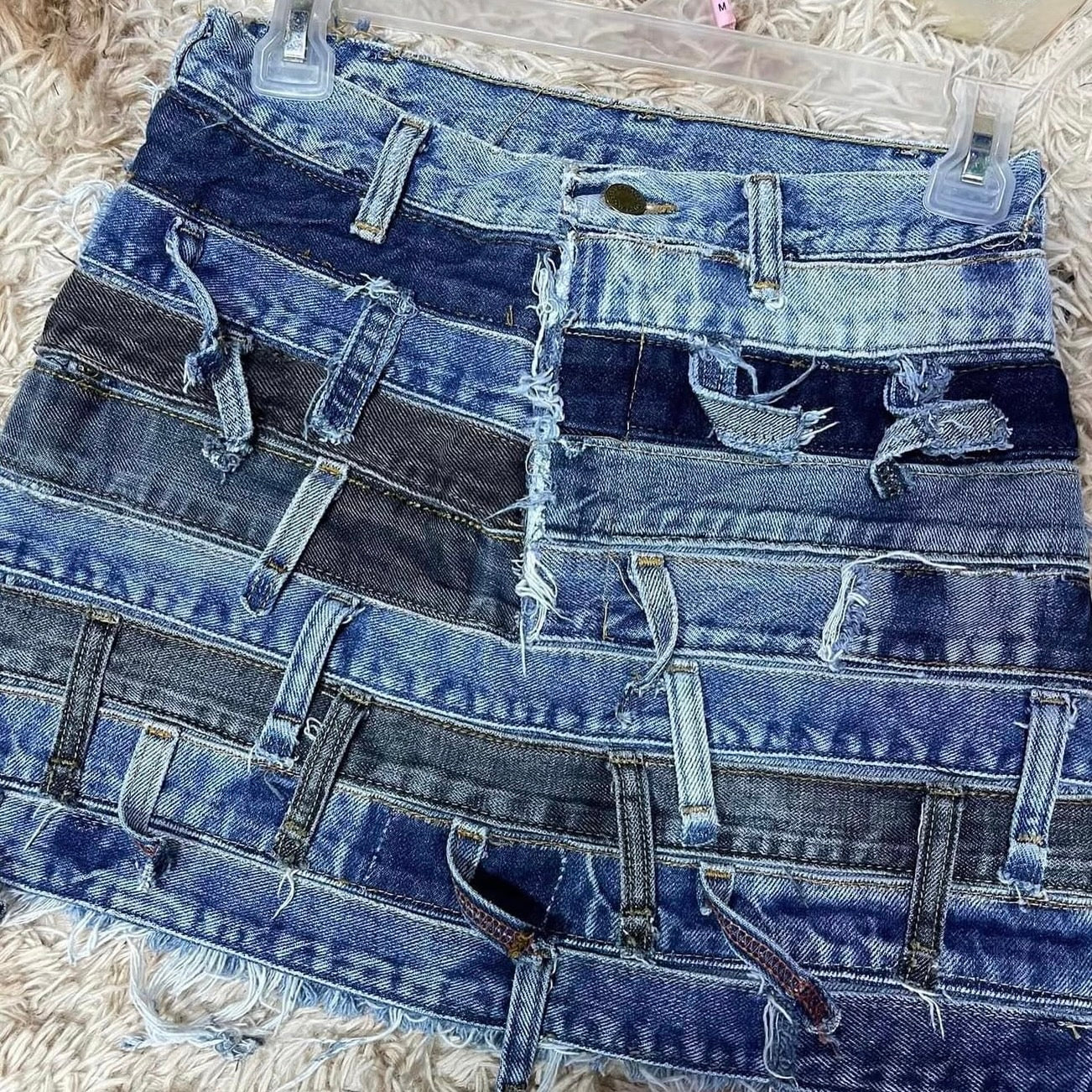 JUPE MULTI WAIST JEAN UPCYCLÉ (X20)