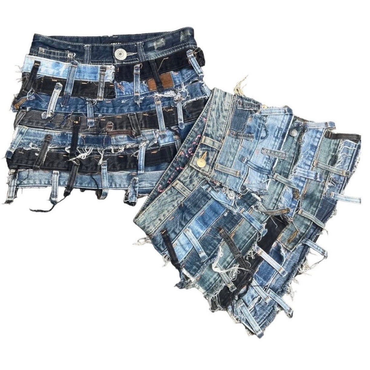 JUPE MULTI WAIST JEAN UPCYCLÉ (X20)